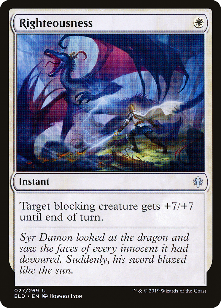 Righteousness (ELD-027) (Foil)