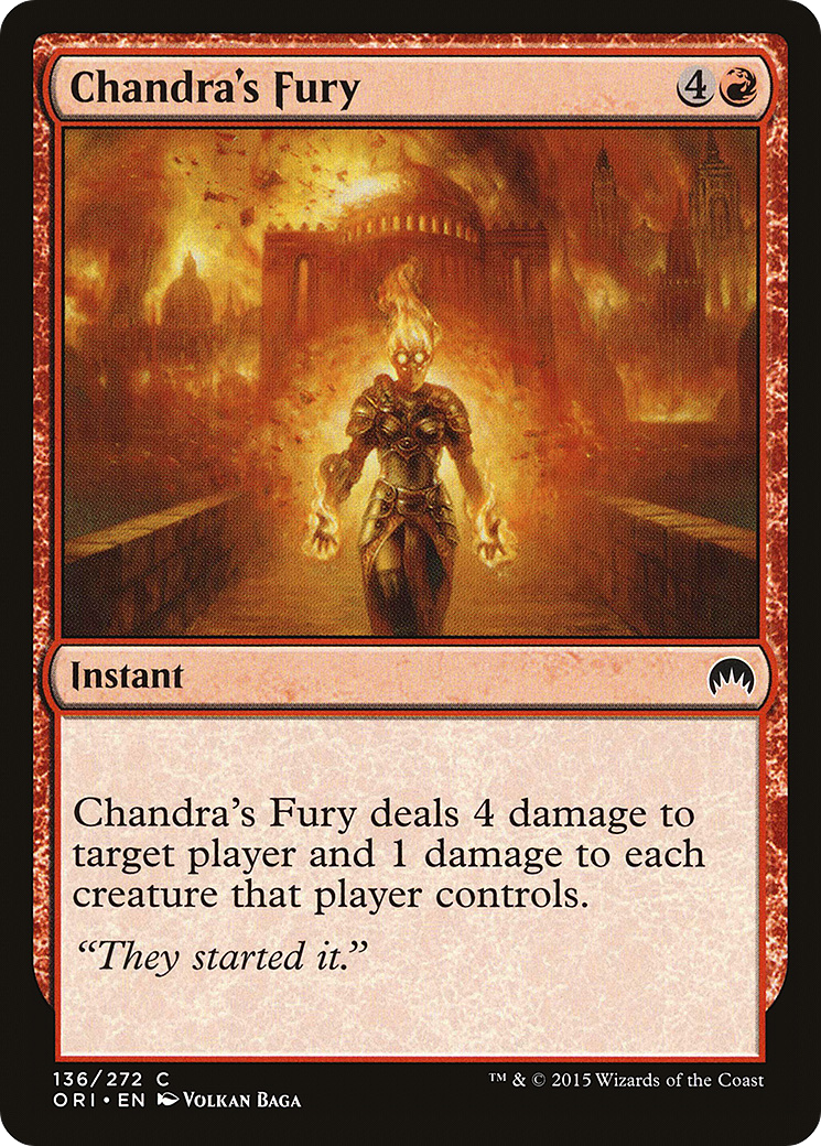 Chandra's Fury (ORI-136) (Foil)