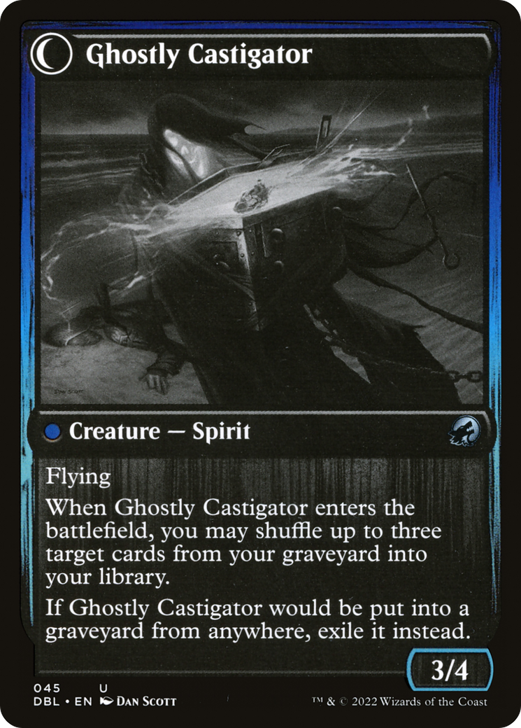 Covetous Castaway // Ghostly Castigator (DBL-045) (Foil)