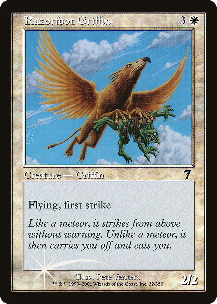 Razorfoot Griffin (7ED-032★) (Foil)