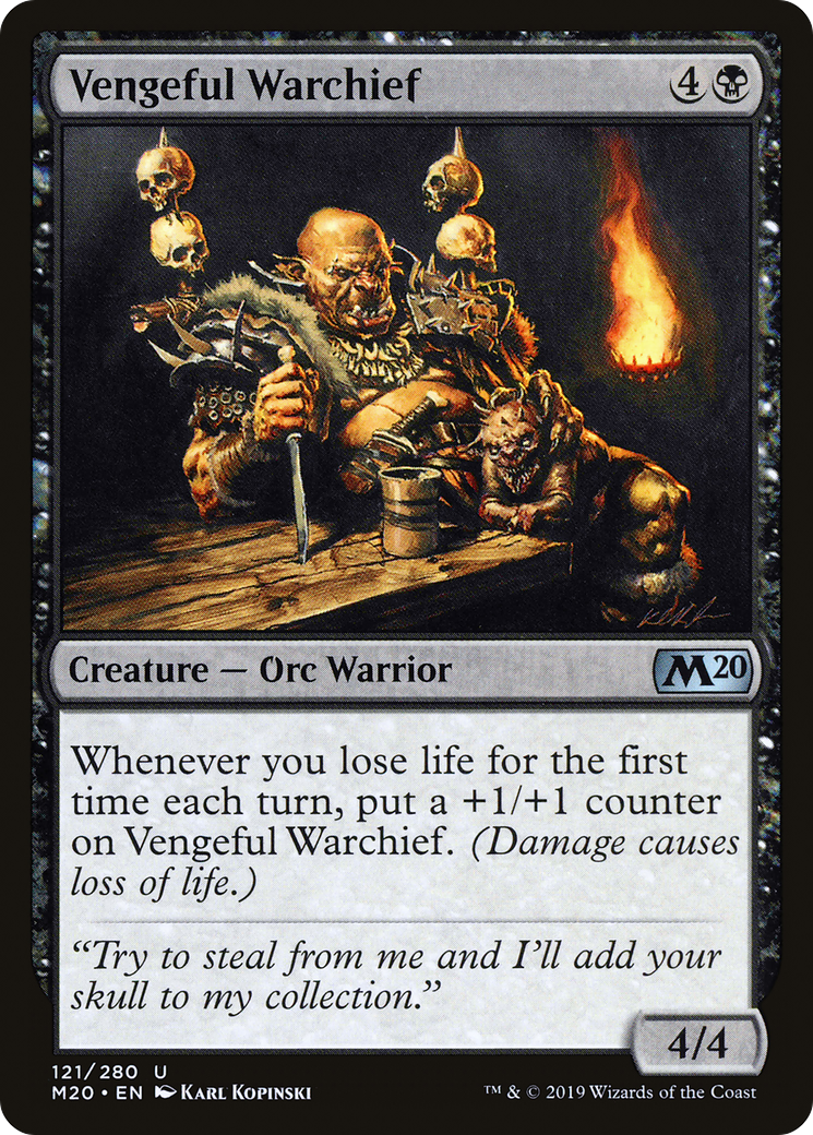Vengeful Warchief (M20-121) (Foil)
