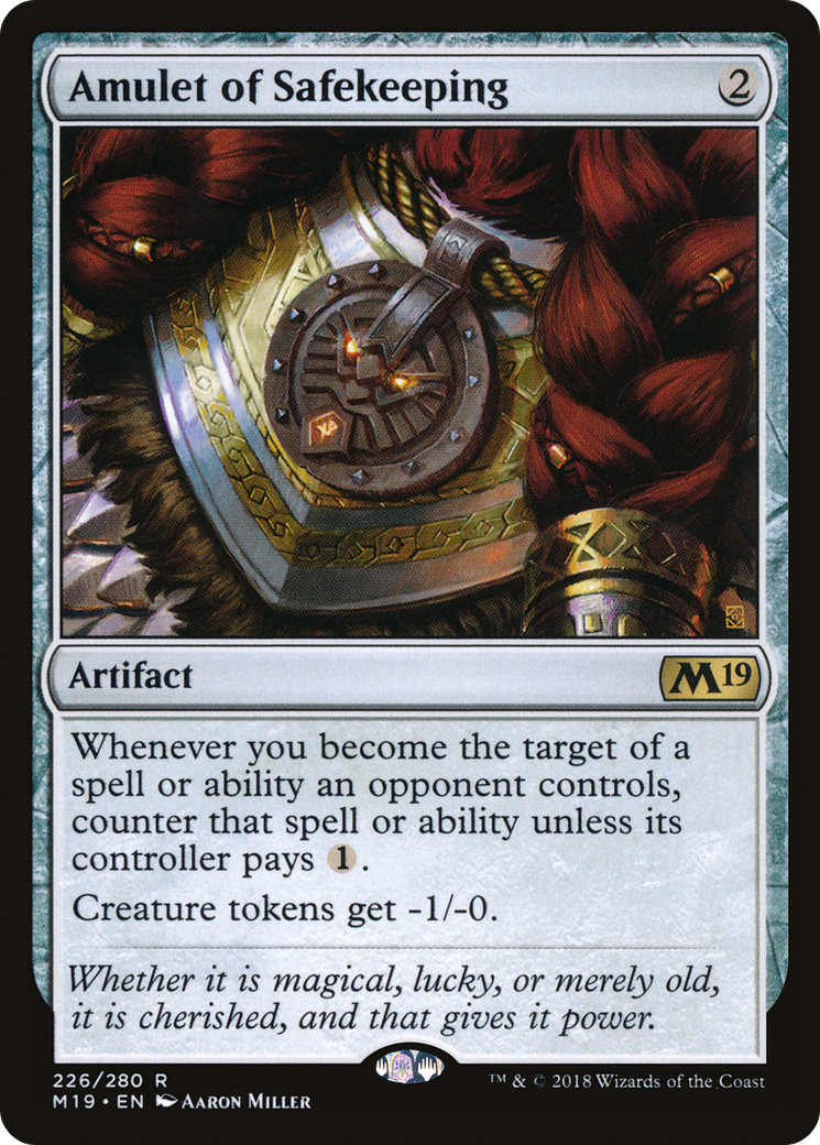 Amulet of Safekeeping (M19-226) (Foil)