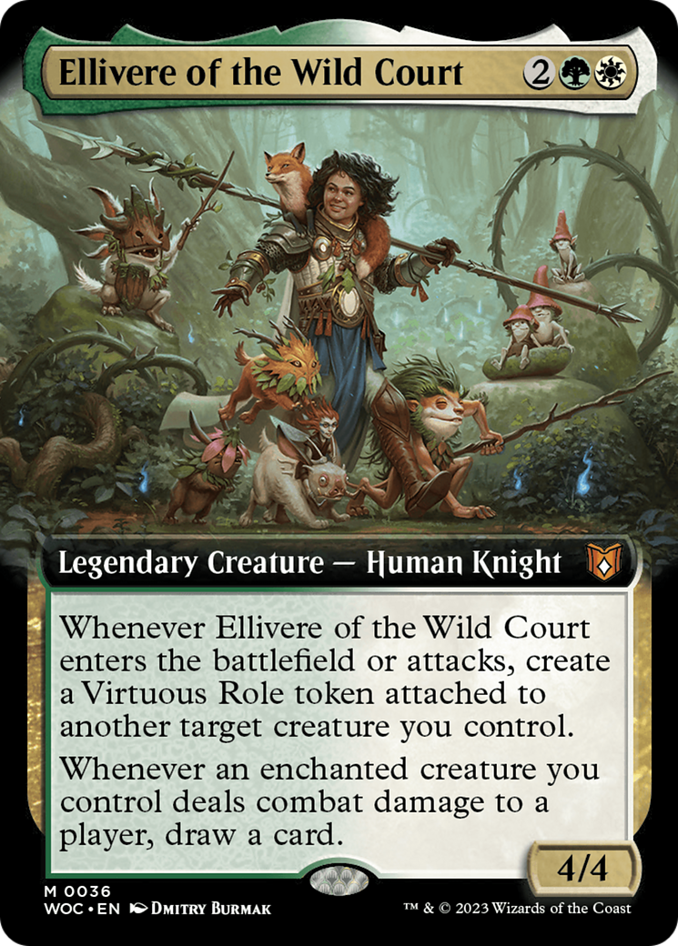 Ellivere of the Wild Court (WOC-036) (Extended Art) (Foil)