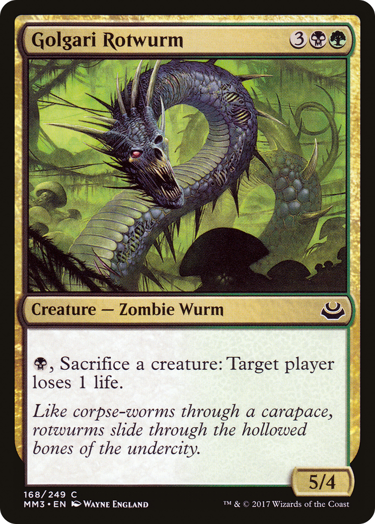 Golgari Rotwurm (MM3-168) (Foil)