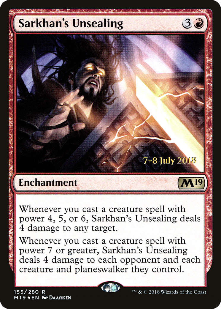 Sarkhan's Unsealing (PRE-155S) (Foil)