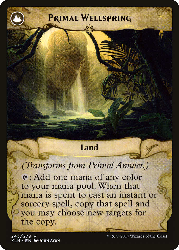 Primal Amulet // Primal Wellspring (XLN-243) (Foil)