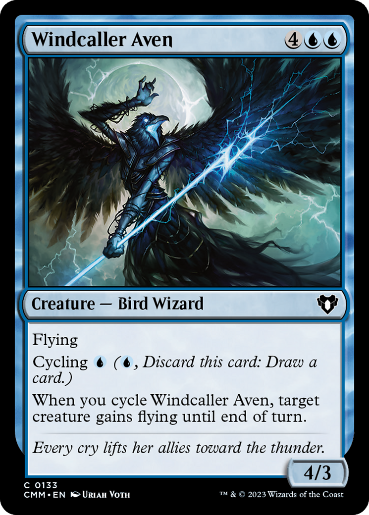 Windcaller Aven (CMM-133) (Foil)