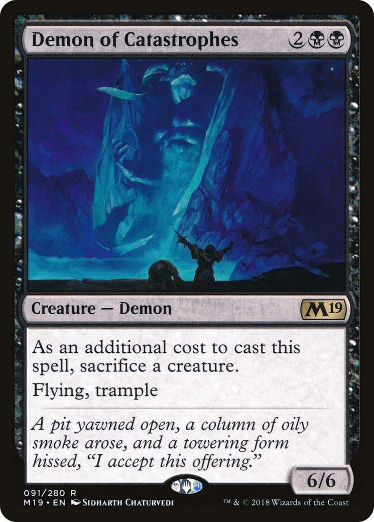 Demon of Catastrophes (M19-091) (Foil)