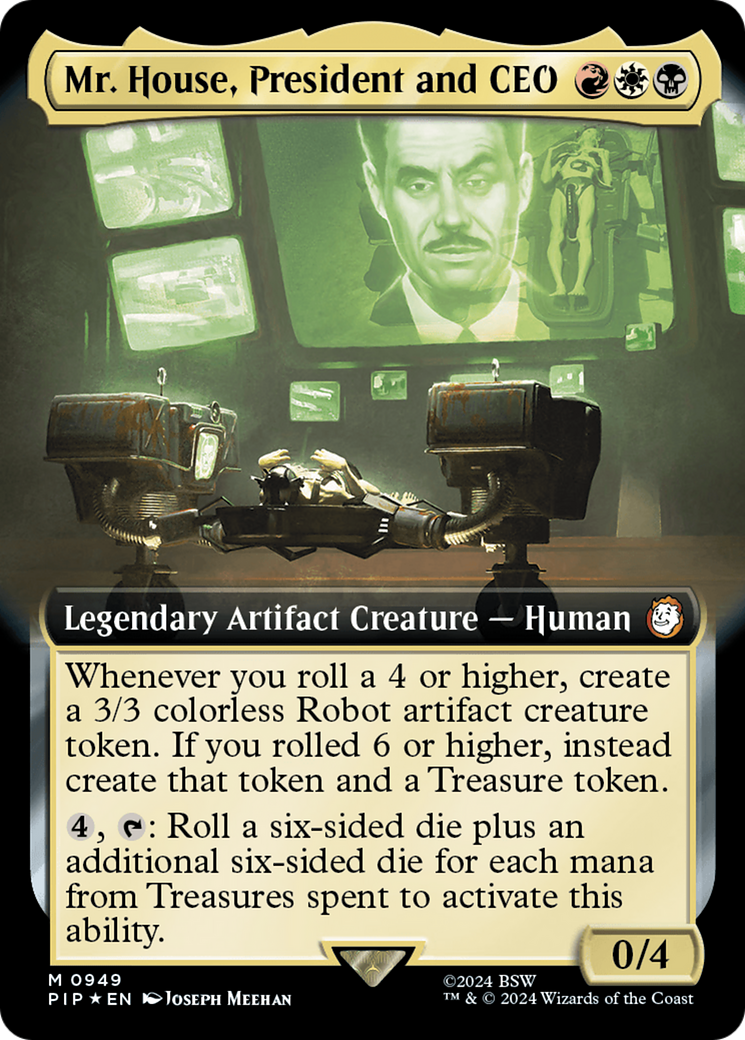 Mr. House, President and CEO (PIP-949) (Extended Art) (Surge Foil)