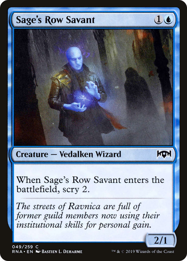 Sage's Row Savant (RNA-049) (Foil)