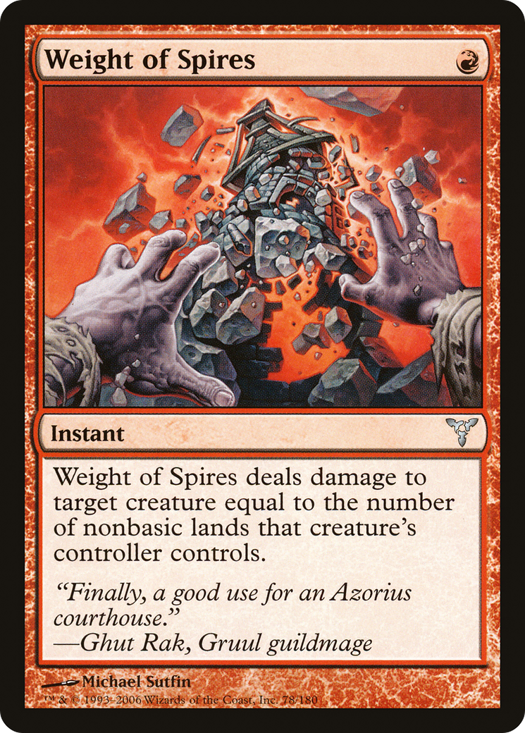 Weight of Spires (DIS-078) (Foil)