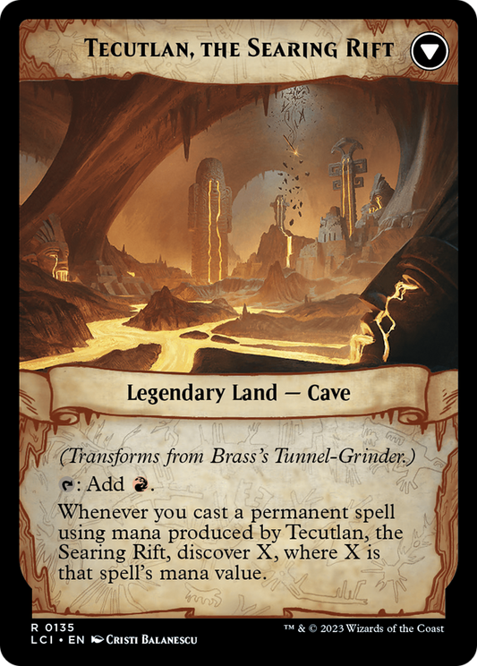 Brass's Tunnel-Grinder // Tecutlan, the Searing Rift (LCI-135) (Foil)