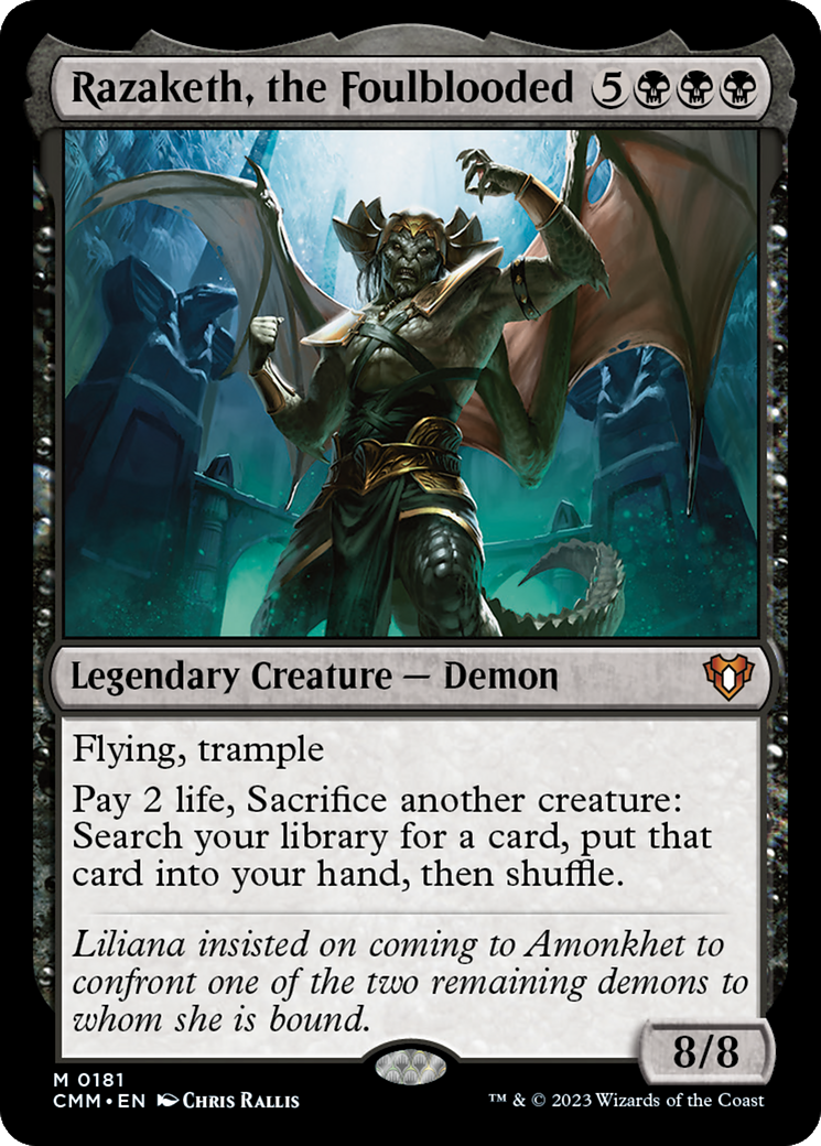 Razaketh, the Foulblooded (CMM-181) (Foil)