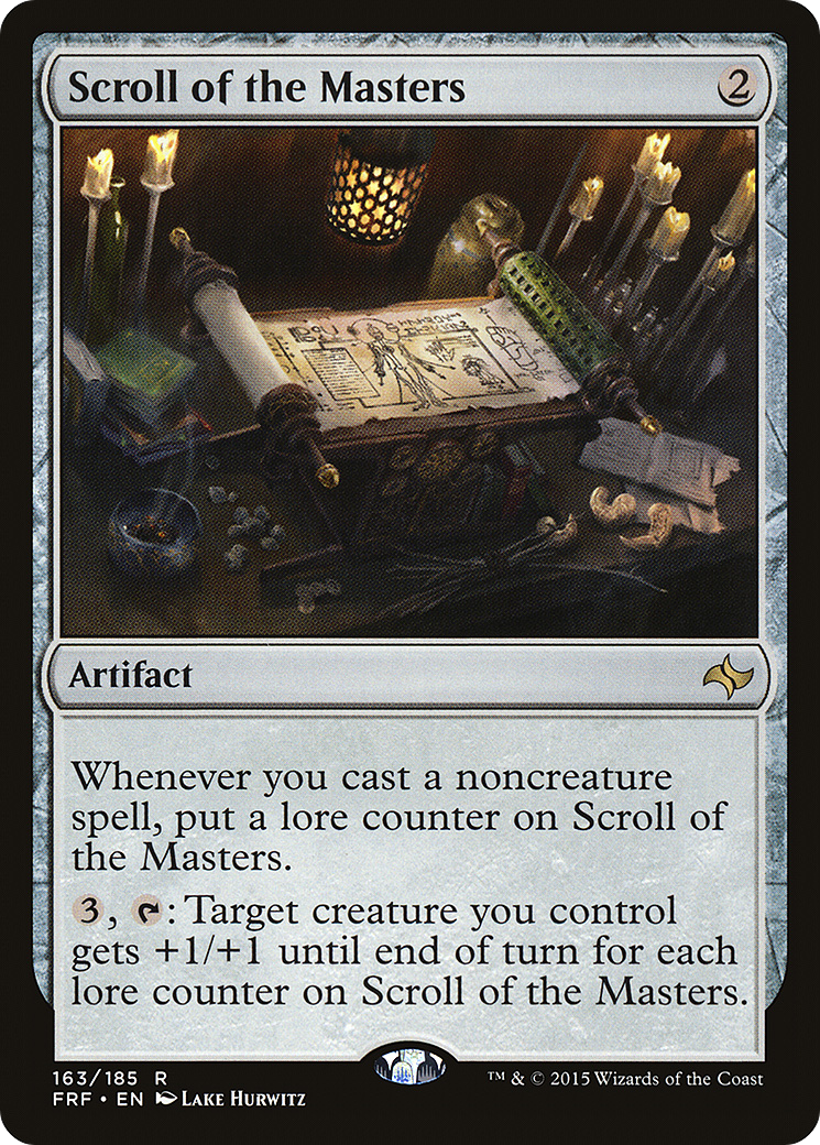 Scroll of the Masters (FRF-163) (Foil)