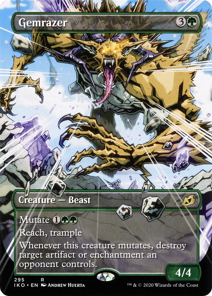 Gemrazer (IKO-295) (Showcase) (Borderless) (Foil)