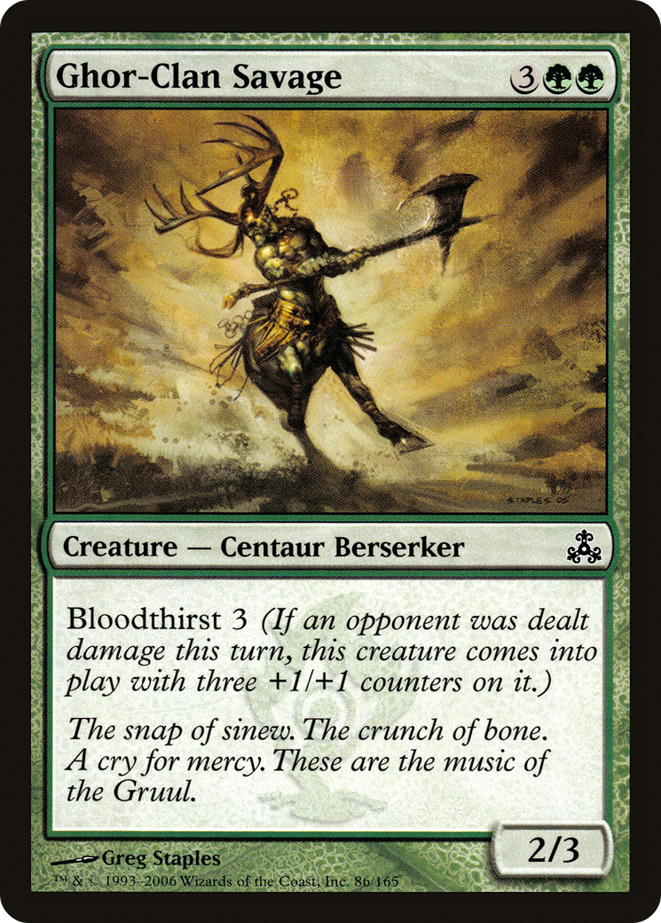 Ghor-Clan Savage (GPT-086) (Foil)
