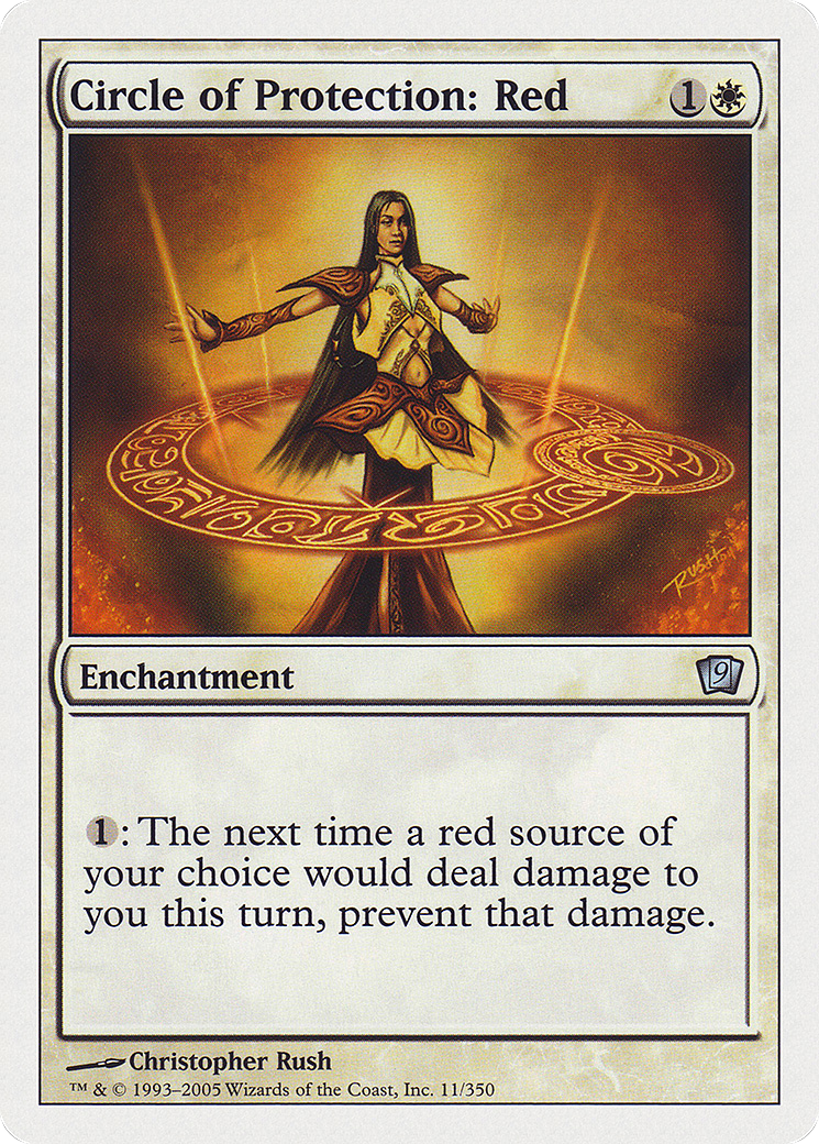 Circle of Protection: Red (9ED-011★) (Foil)