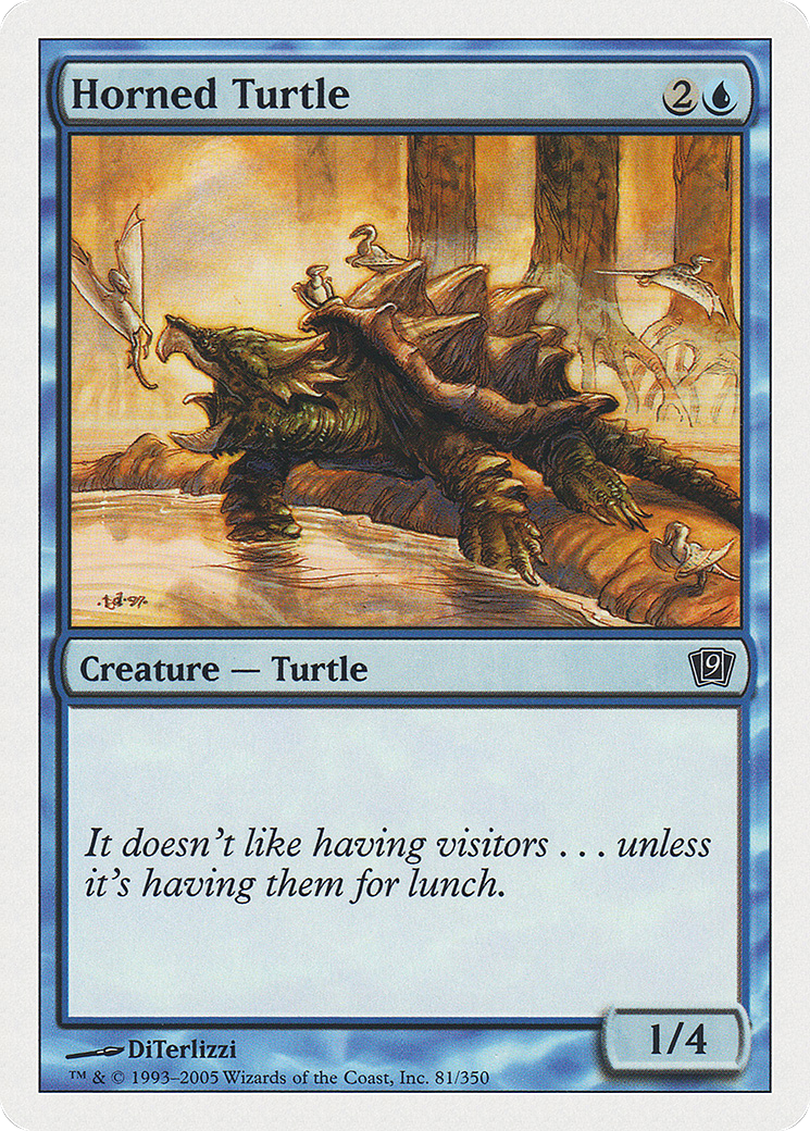 Horned Turtle (9ED-081★) (Foil)