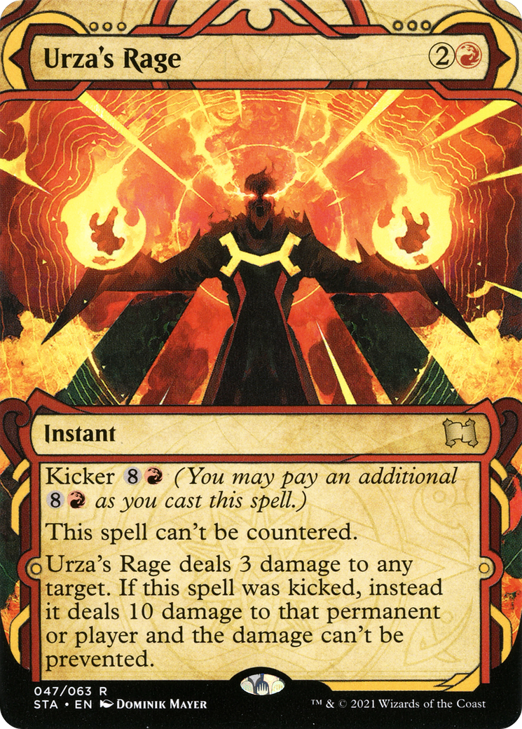 Urza's Rage (STA-47E) (Borderless) (Etched Foil)