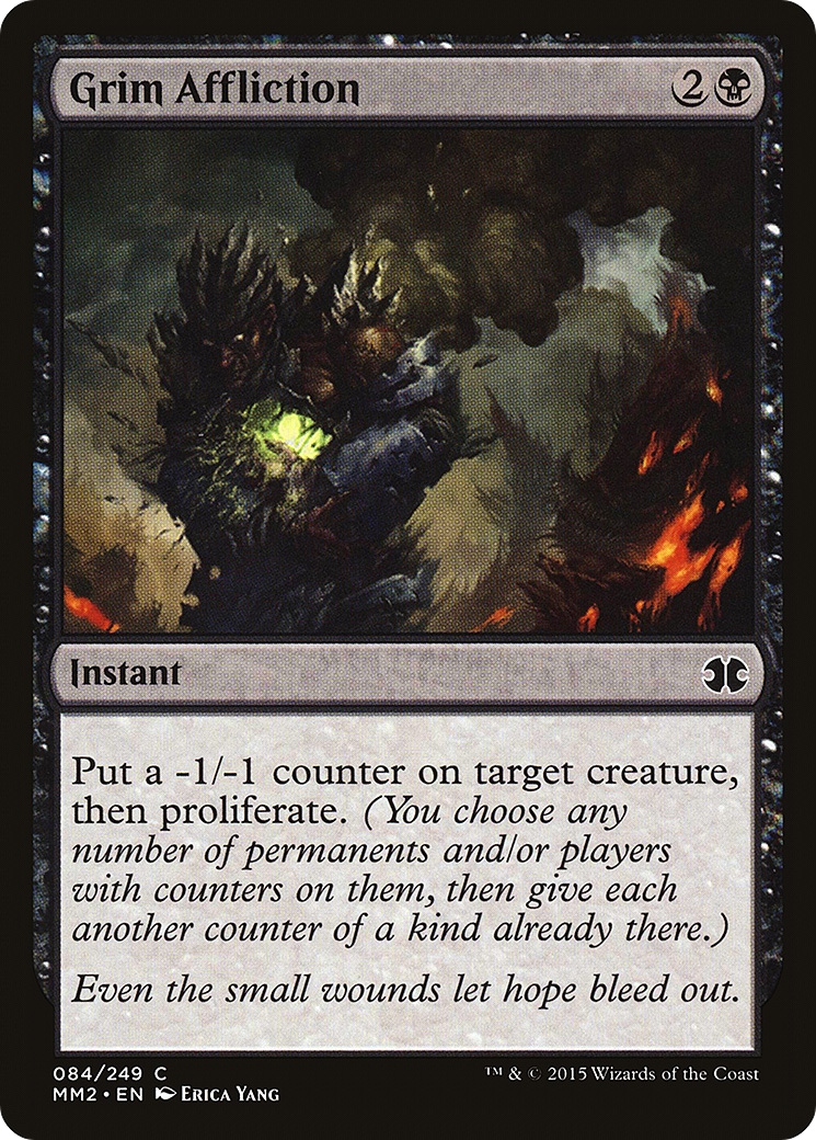 Grim Affliction (MM2-084) (Foil)