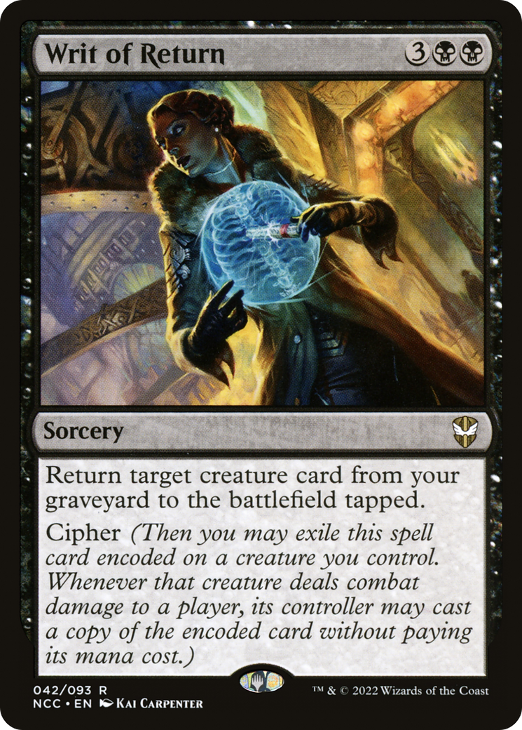 Writ of Return (NCC-042)
