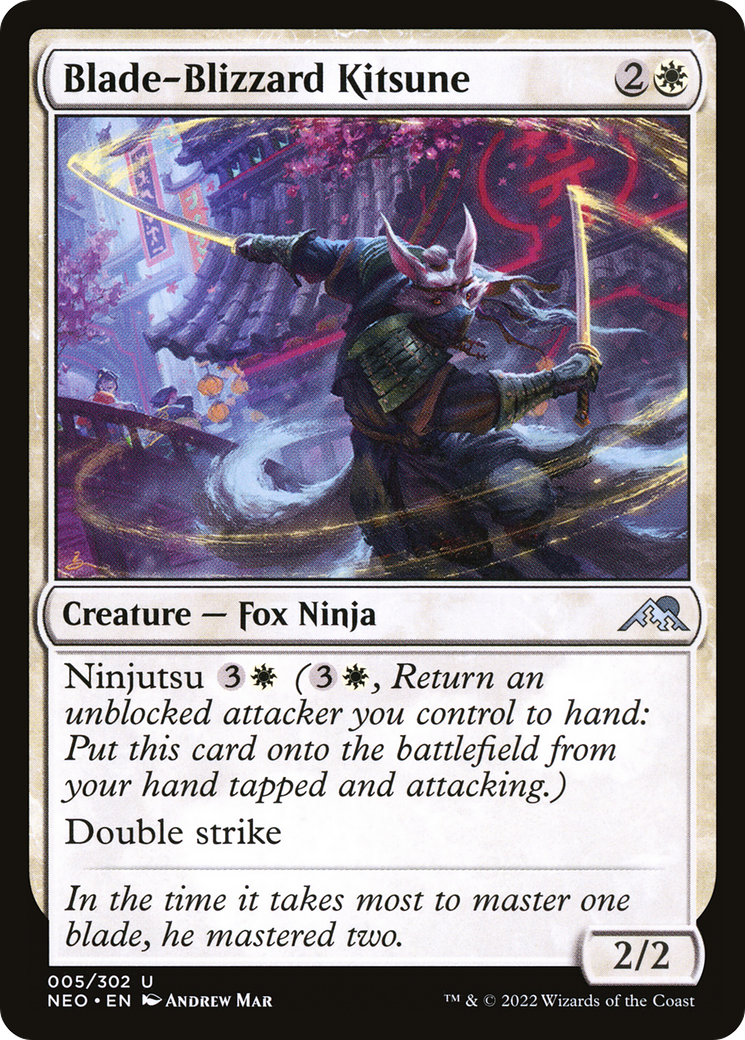 Blade-Blizzard Kitsune (NEO-005) (Foil)