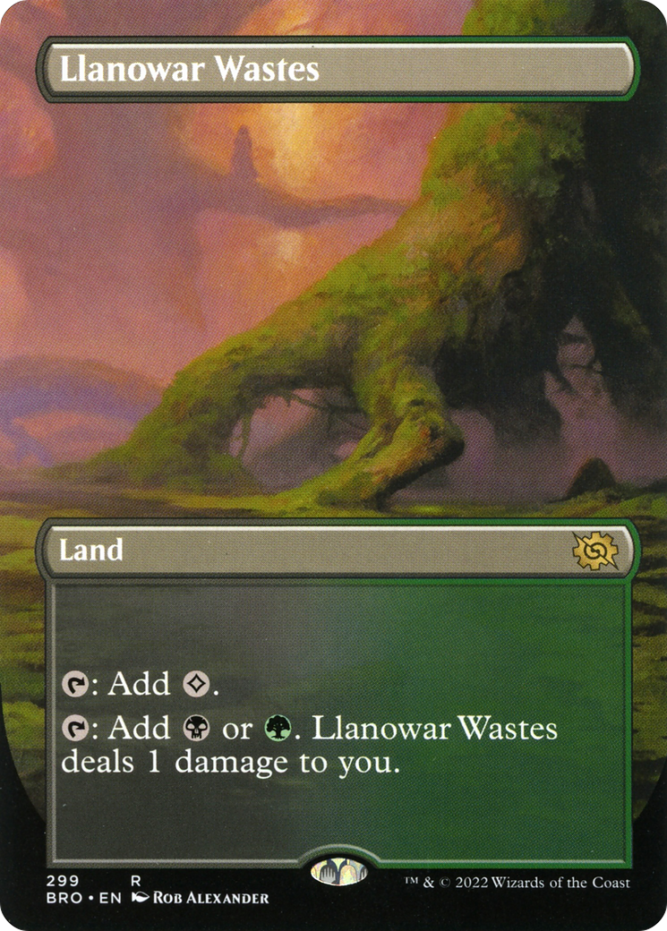 Llanowar Wastes (BRO-299) (Borderless) (Foil)