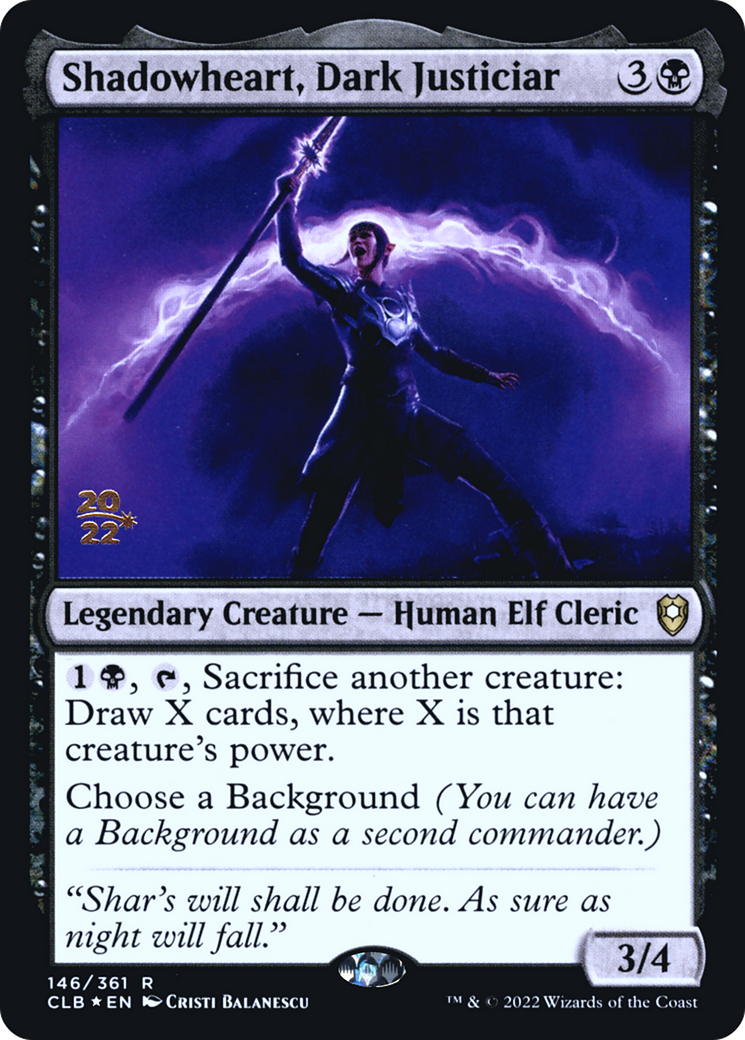 Shadowheart, Dark Justiciar (PRE-146S) (Foil)