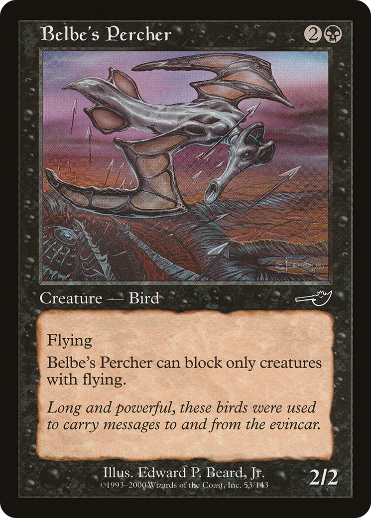 Belbe's Percher (NMS-053)