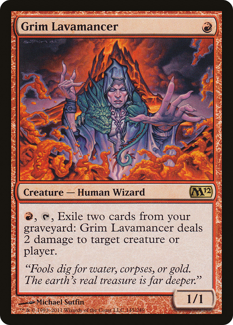 Grim Lavamancer (M12-145) (Foil)