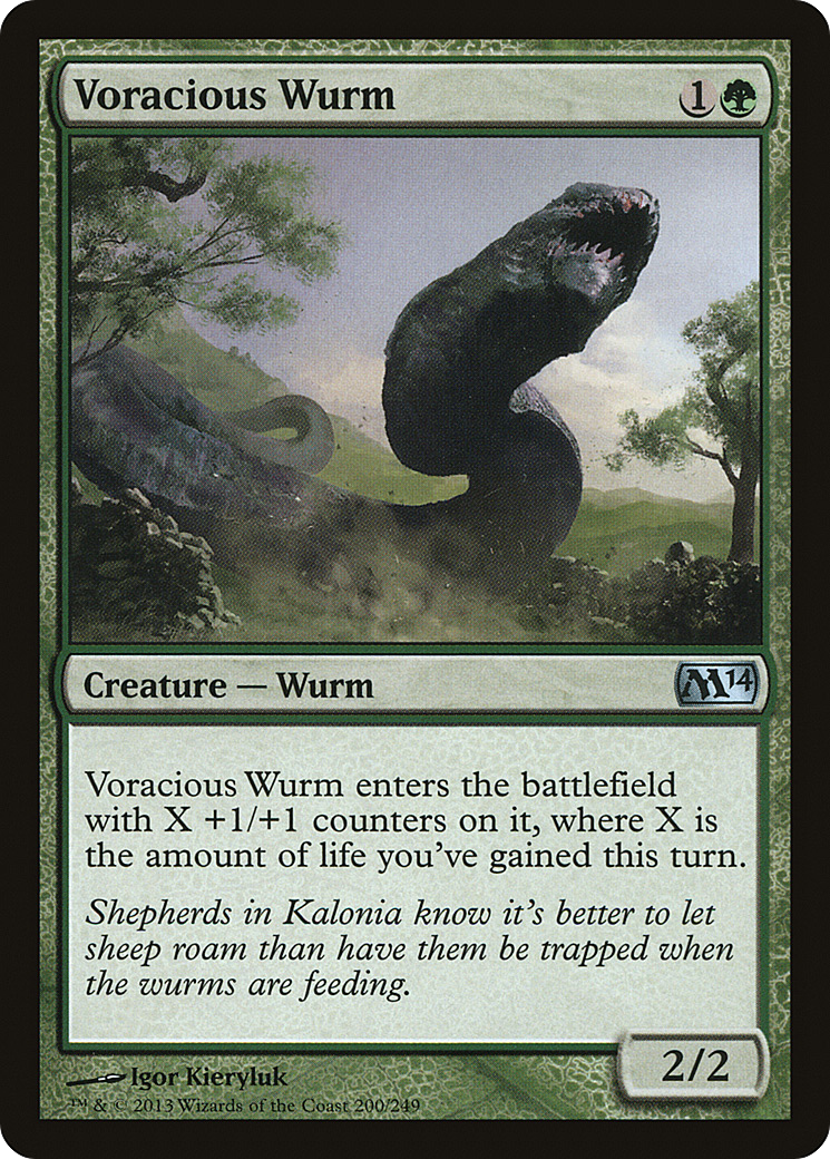 Voracious Wurm (M14-200) (Foil)