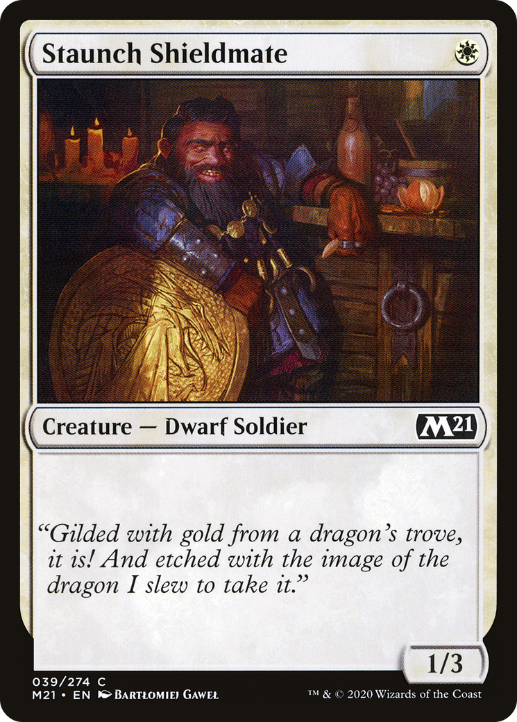 Staunch Shieldmate (M21-039) (Foil)
