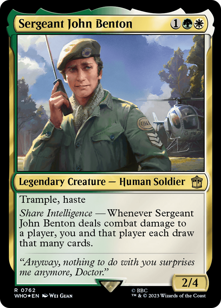 Sergeant John Benton (WHO-762) (Surge Foil)