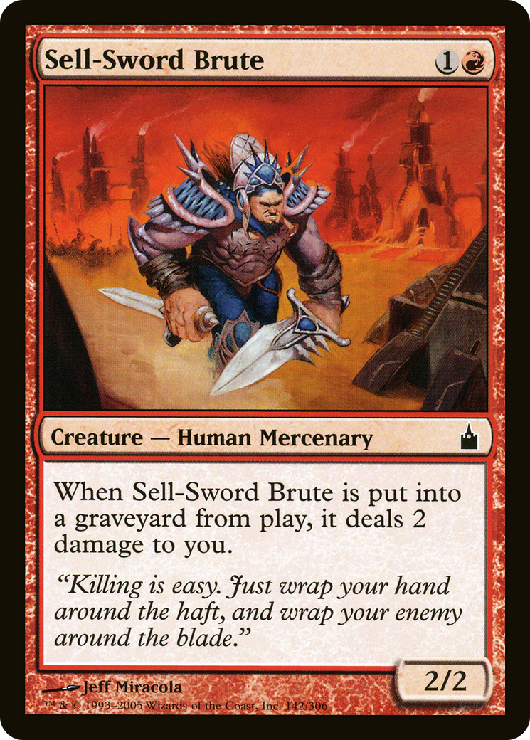 Sell-Sword Brute (RAV-142) (Foil)