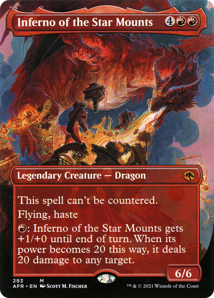 Inferno of the Star Mounts (AFR-293) (Borderless) (Foil)