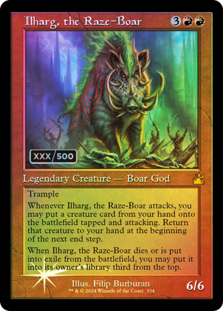 Ilharg, the Raze-Boar (RVR-334Z) (Foil) (Serialized)