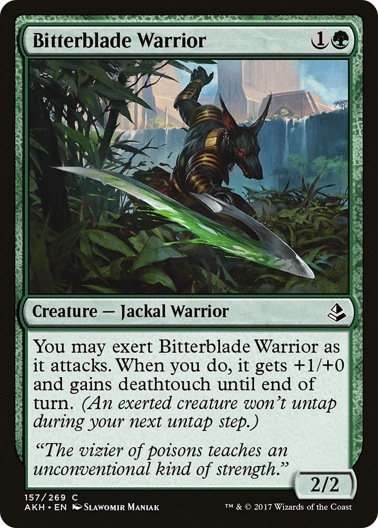 Bitterblade Warrior (AKH-157) (Foil)