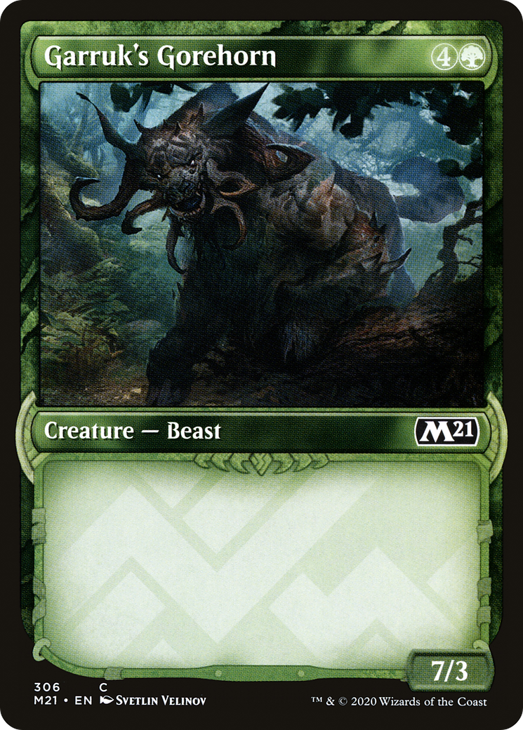 Garruk's Gorehorn (M21-306) (Showcase) (Foil)