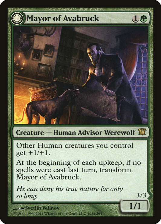 Mayor of Avabruck // Howlpack Alpha (ISD-193) (Foil)