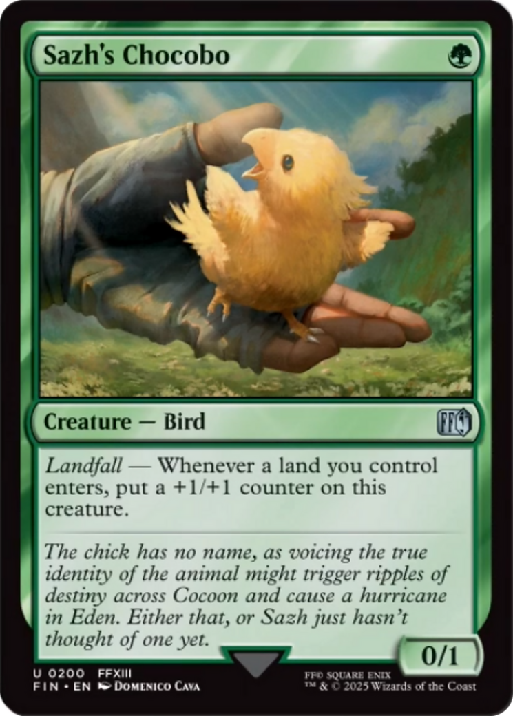 Sazh's Chocobo (FIN-200) (Foil)