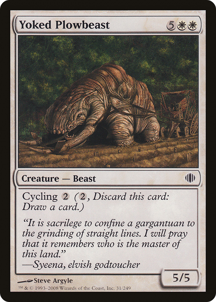 Yoked Plowbeast (ALA-031) (Foil)