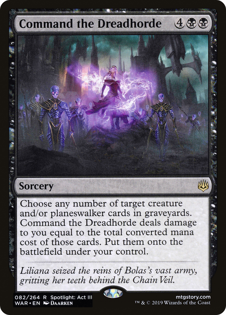 Command the Dreadhorde (WAR-082) (Foil)