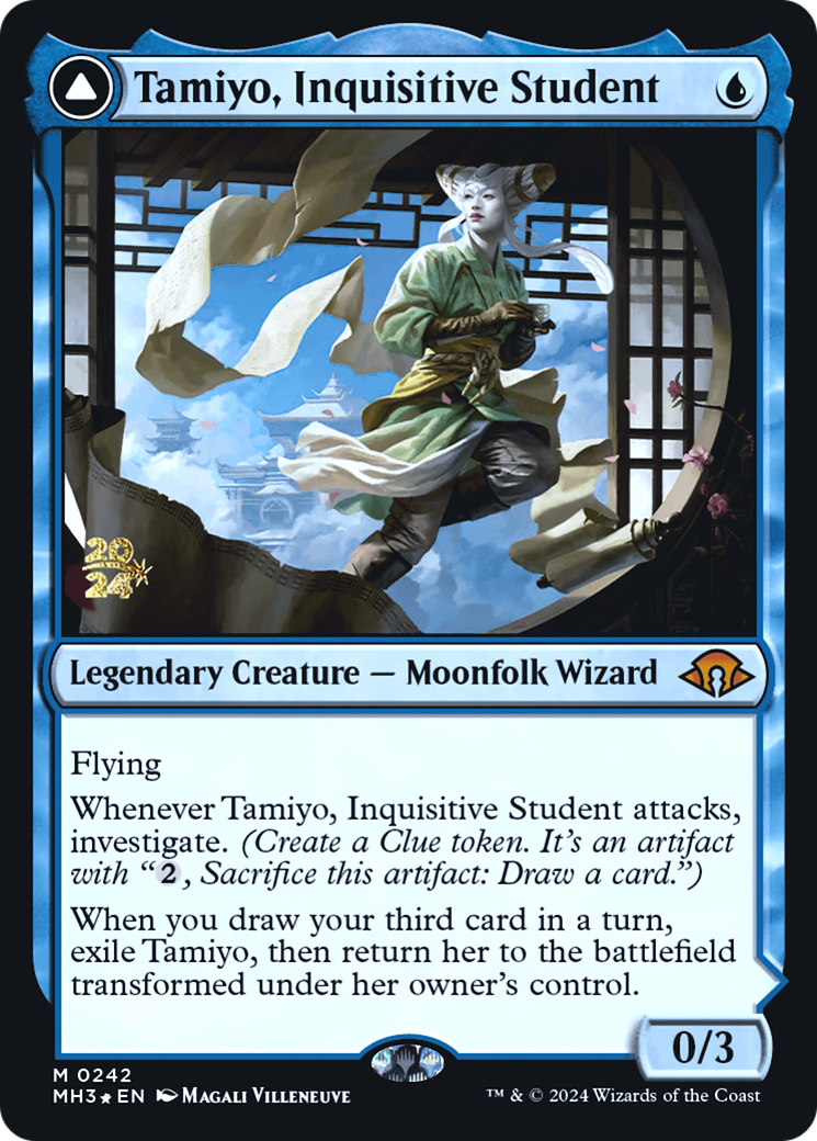 Tamiyo, Inquisitive Student // Tamiyo, Seasoned Scholar (PRE-242S) (Foil)