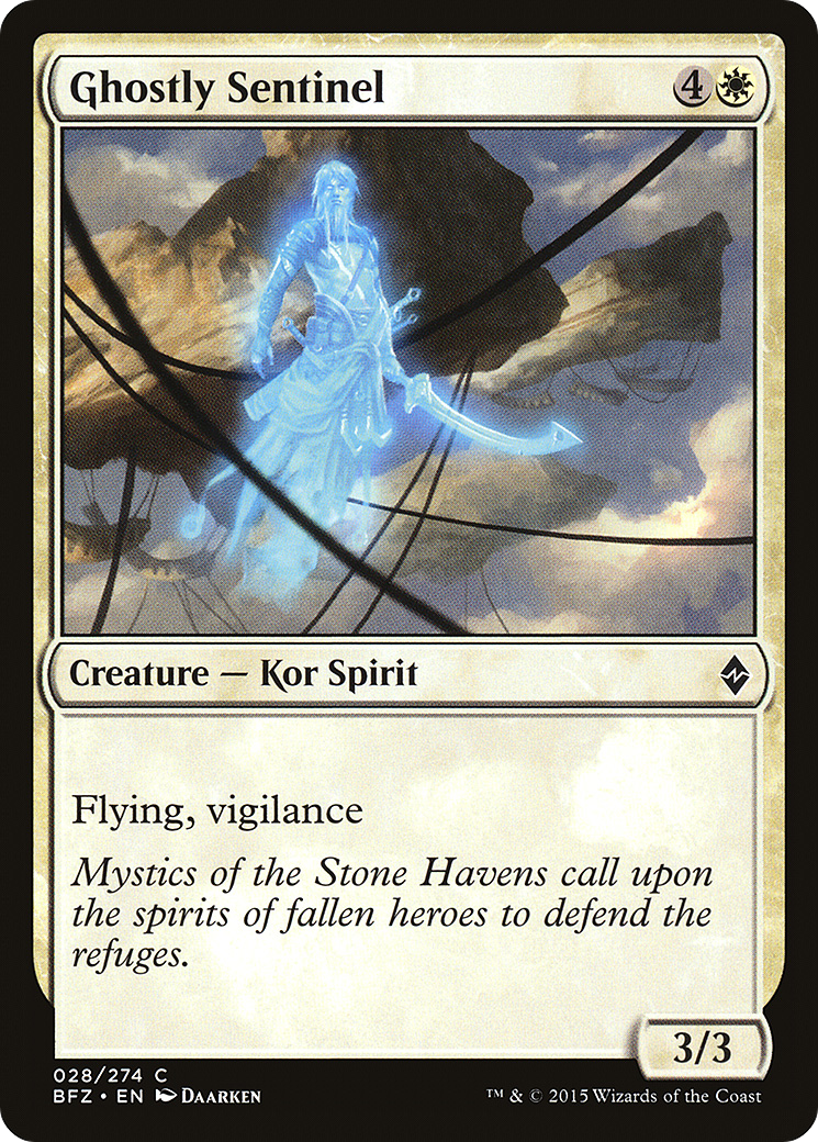 Ghostly Sentinel (BFZ-028) (Foil)