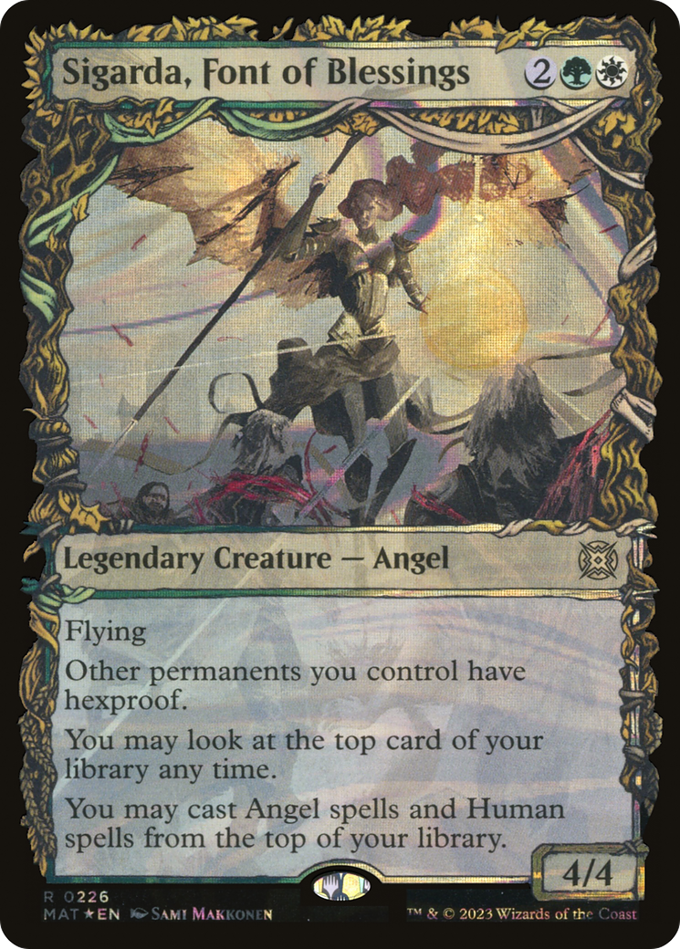 Sigarda, Font of Blessings (MAT-226) (Showcase) (Halo) (Foil)