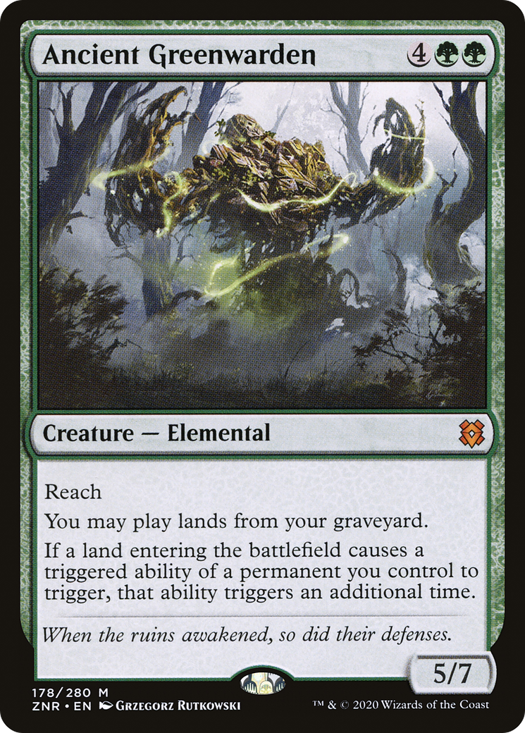 Ancient Greenwarden (ZNR-178) (Foil)