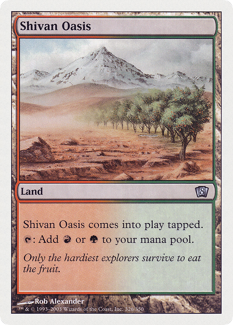 Shivan Oasis (8ED-326★) (Foil)