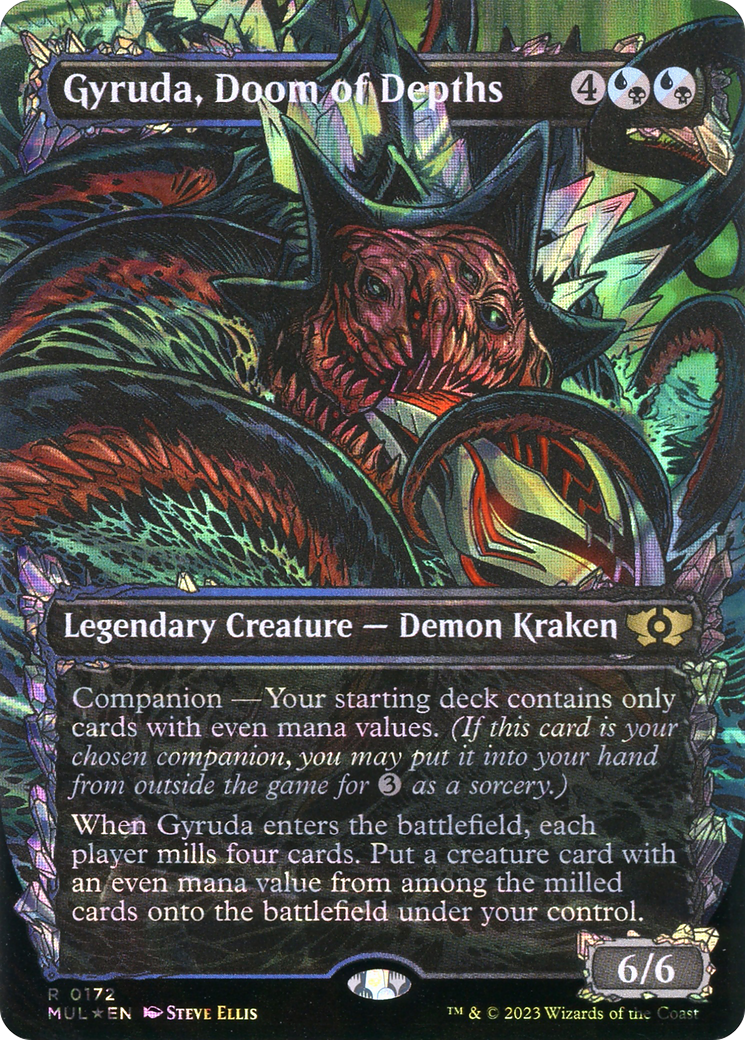 Gyruda, Doom of Depths (MUL-172) (Showcase) (Borderless) (Halo Foil)