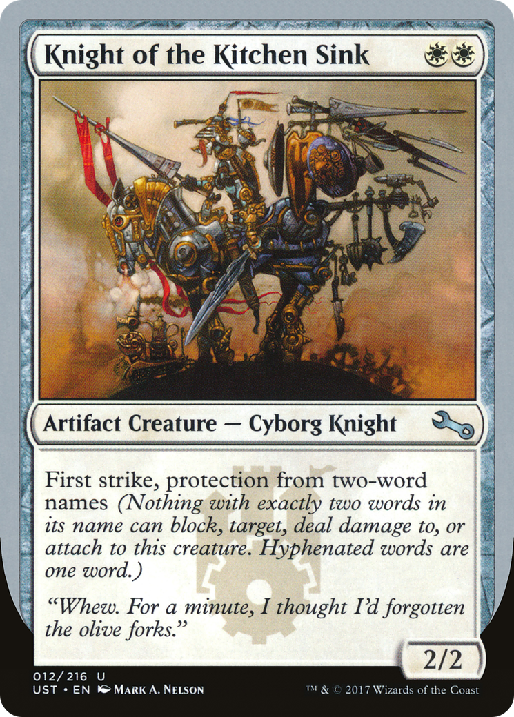Knight of the Kitchen Sink (UST-12E) (Foil)