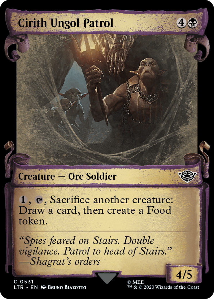 Cirith Ungol Patrol (LTR-531) (Showcase) (Scroll)
